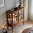 Dark brown Solid  Wood Display Cases