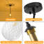Luminaire suspendu moderne en verre 1 lumière, luminaire suspendu réglable pour îlot de cuisine, salle à manger et entrée-446866206