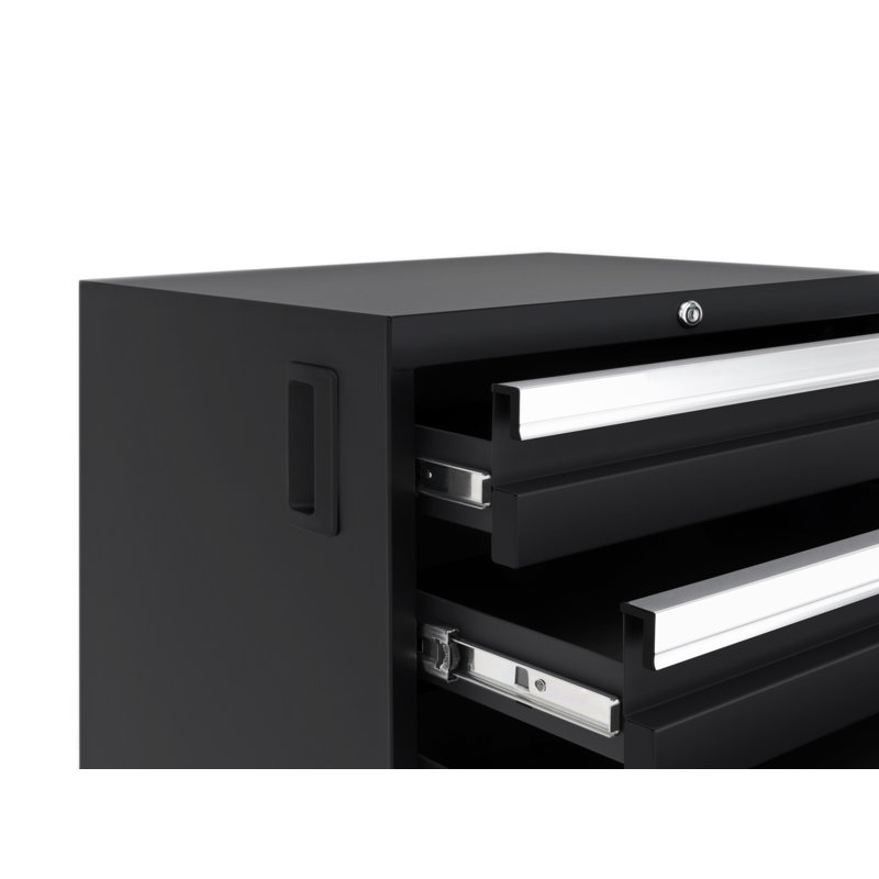 Bold Series 10 Piece Complete Storage System Set, Stainless Steel, Black