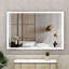Miroir mural de salle de bain surdimensionné 60X40 pouces