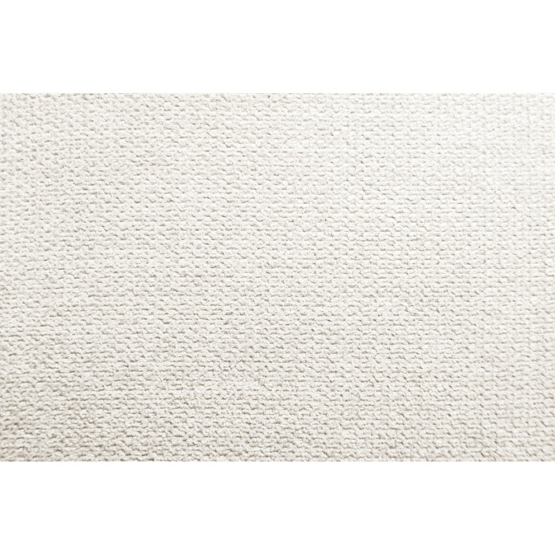 Chaise berçante rembourrée de mousse beige chaud et crème
