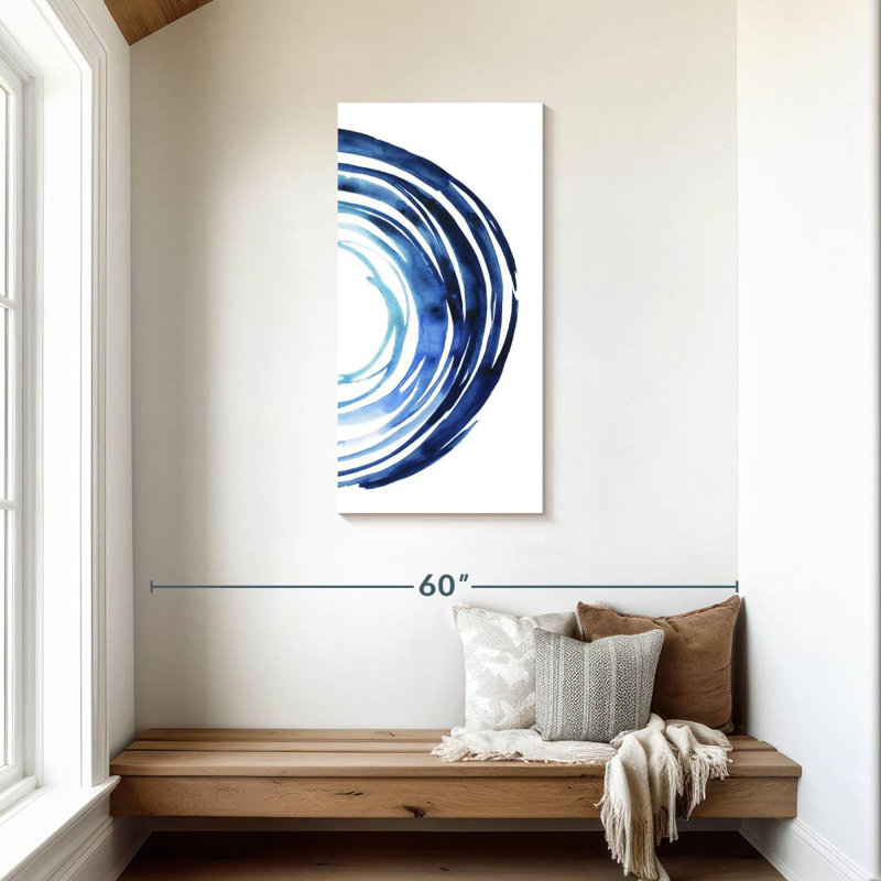 Blue Vortex II, 42" H x 21" W