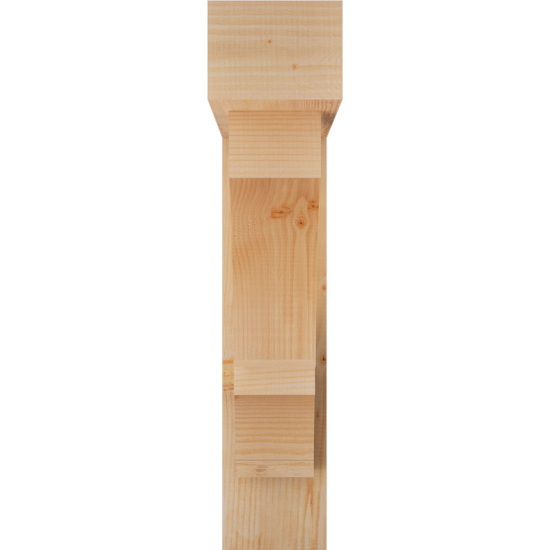 Support de bloc Balboa avec entretoise décalée, 36 x 32, Sapin Douglas de l 7 1/2 (lisse)