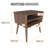Boyd Sleep Ragusa Mid-Century Modern Two Shelf Nightstand, Roger Collection-1700589314