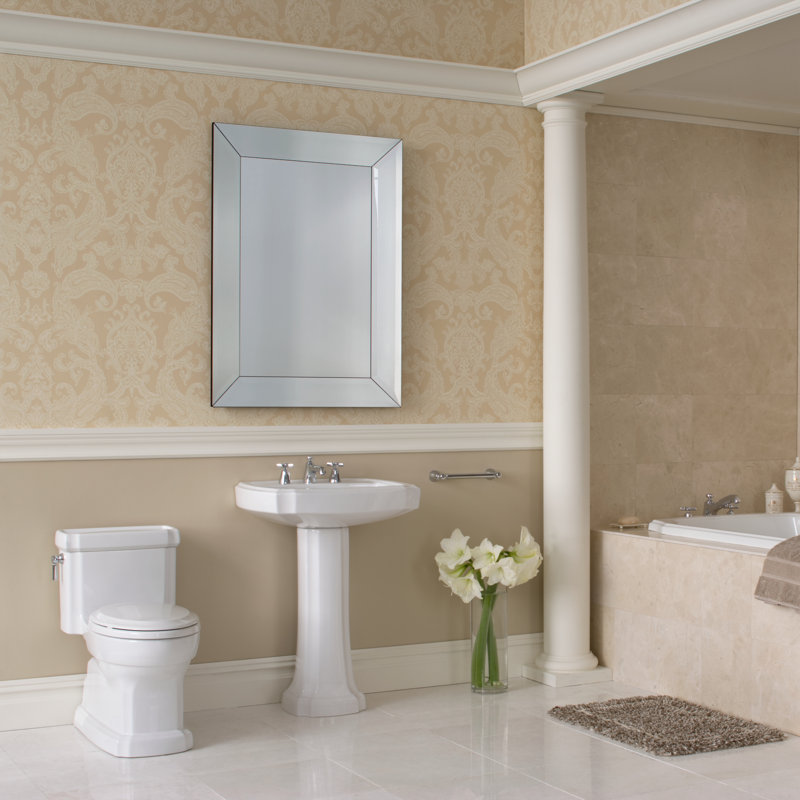 Guinevere 1.28 GPF Elongated One-Piece Toilet with SanaGloss Glazing, Ebony