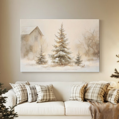 Midwinter of Tinsel-Gold Blessing-Premium Gallery Wrapped Canvas
