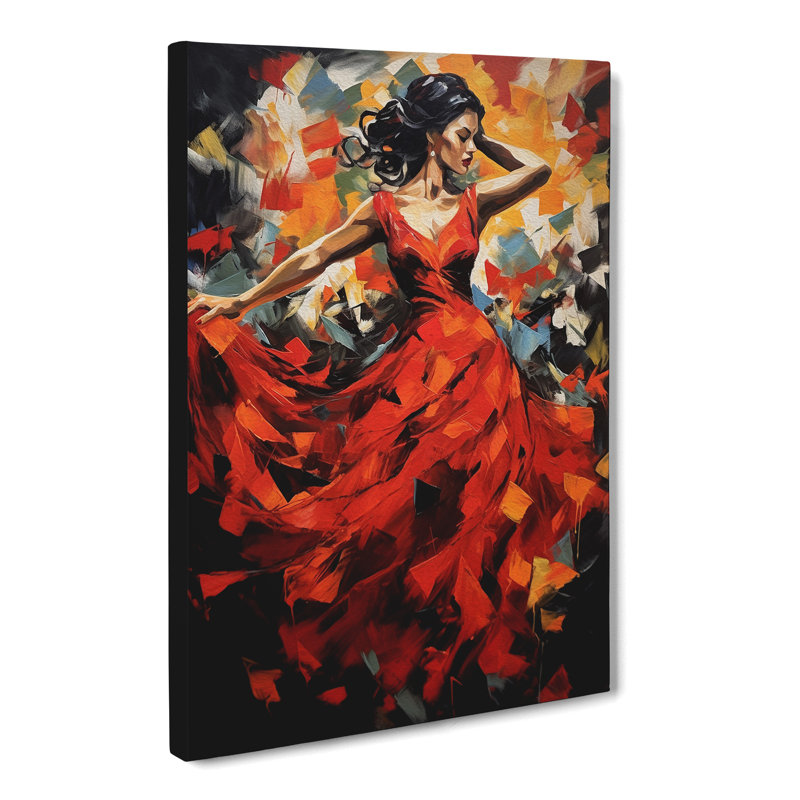 Flamenco Dancer Dadaism - No Frame Print, 60cm H x 40cm W x 3cm D