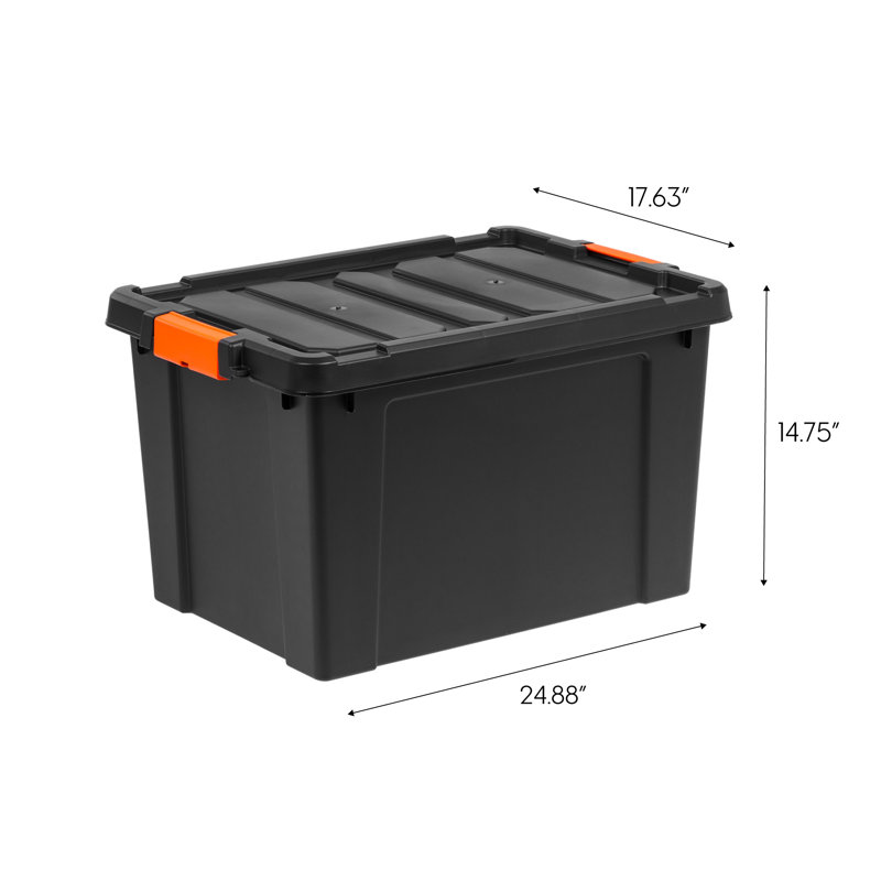 76 Qt./19 Gal. Heavy-duty Stackable Storage Tote 