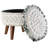 Solid Wood Accent Stool