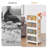 Aarn 4 - Piece Plastic Organizer, Stackable Storage Boxes with Lids Closet Organizer Boxes