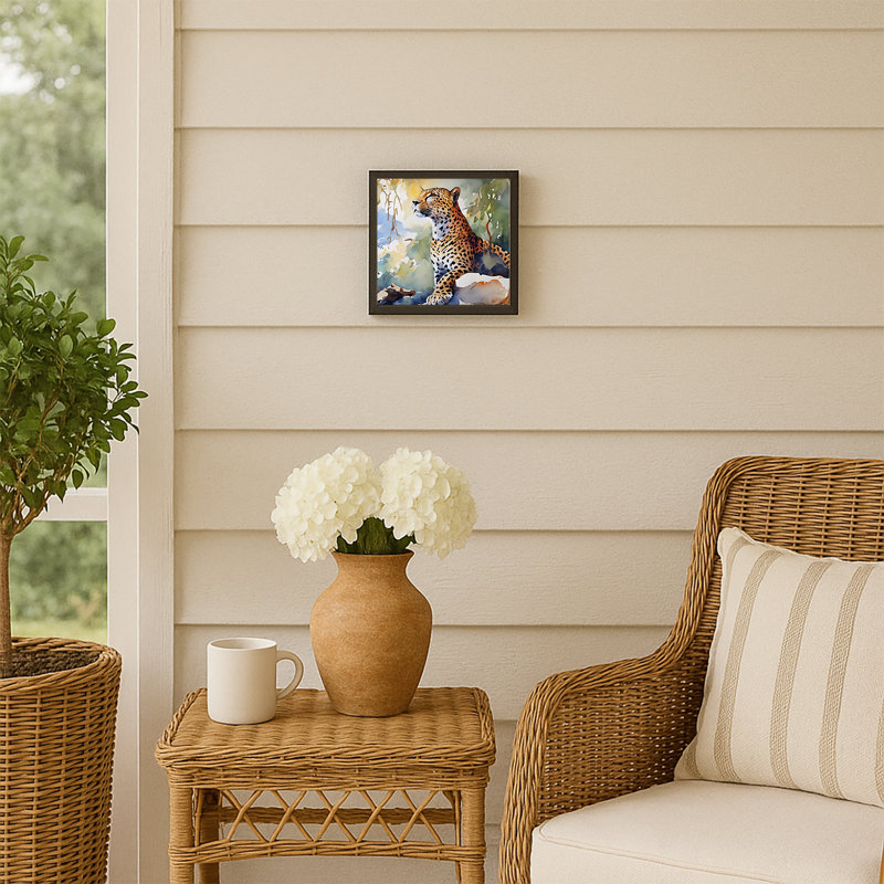 Leopard Framed Metal Print