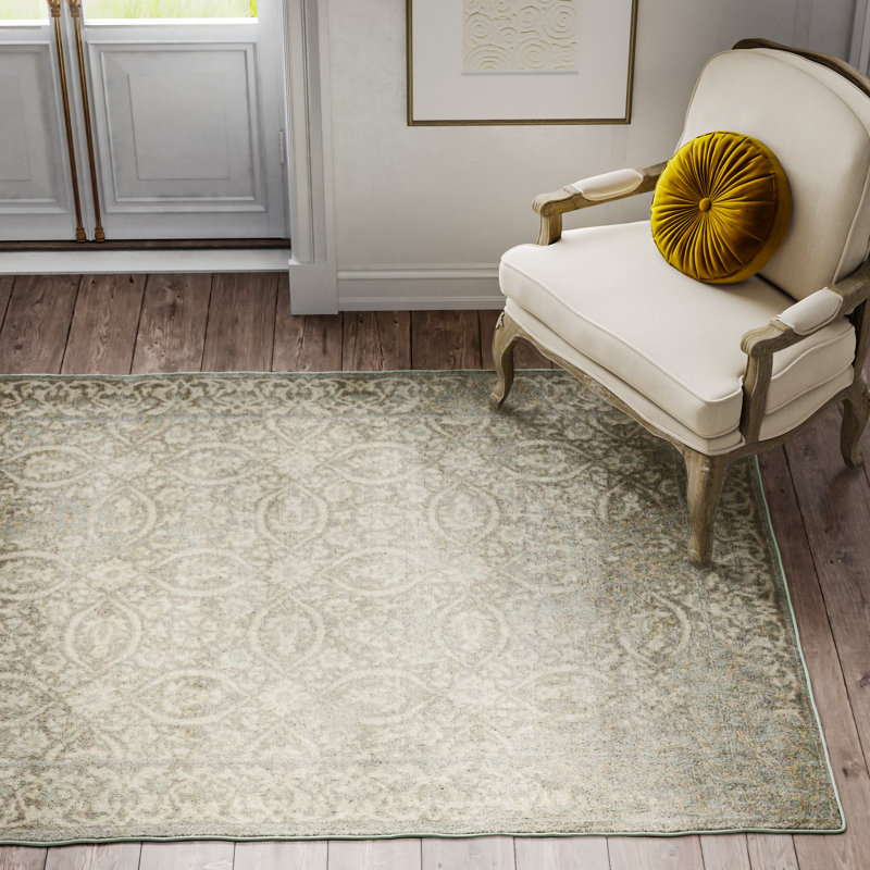 Tapis gris abstrait Ashlesha, Rectangle 3 pi 11 po x 5 pi 11 po