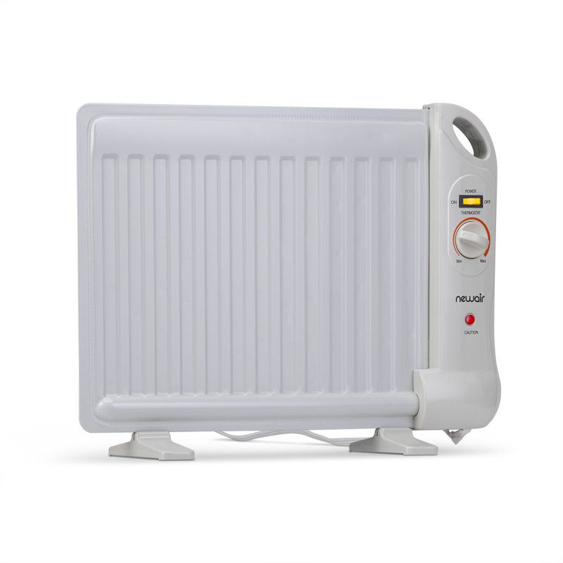 White 400-Watt Portable Under Desk Space Heater with Thermostat