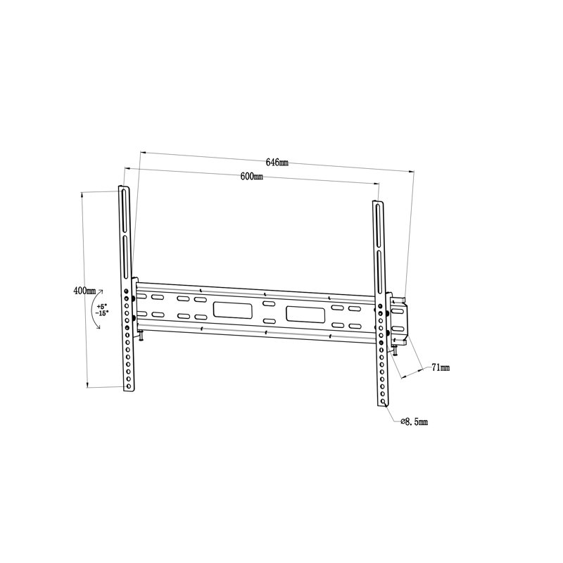 Symple Stuff Single Screen Wall Mount