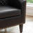 Boney 29" W Stain Resistant Faux Leather Tufted Barrel Chair-537554912
