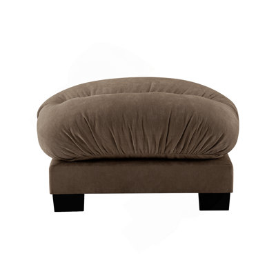 Repose-pieds Flora en chenille - brun