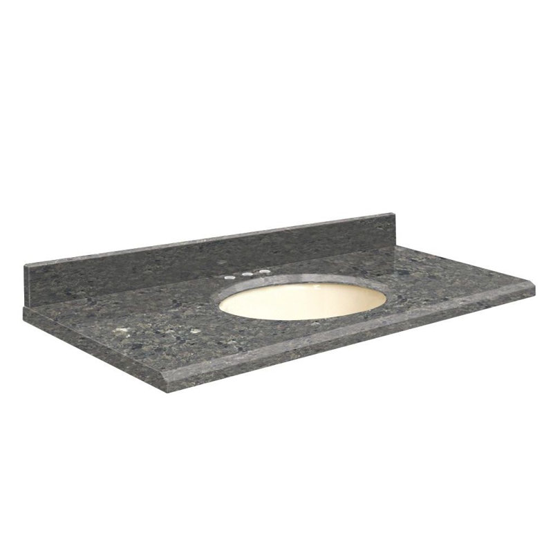 Dessus de salle de bain simple 31 po meuble-lavabo, Biscuit, Central de 4 po, Merveille d'hiver