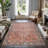 GLN Rugs Traditional Collection - Machine Washable Area Rug, Traditional Washable Rug, Non Slip Washable Rug, Low Pile Chenille Living Room Rug, Bedroom Rug, Kitchen Rug (Terra Cotta Rug)-1692236222