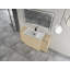 Meuble-lavabo autoportant de 60 po avec deux armoires de rangement