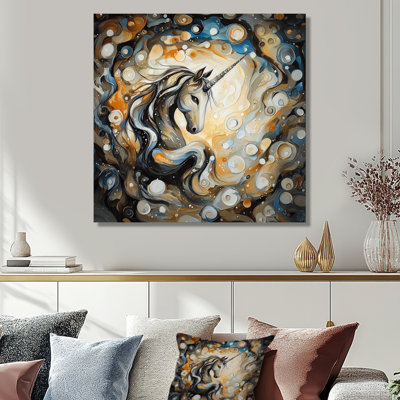 Impression sur toile Radiant Echo Of Unicorn Mythology II - Unicorns