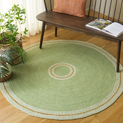 Braided Hand Woven No Pattern Indoor Rug