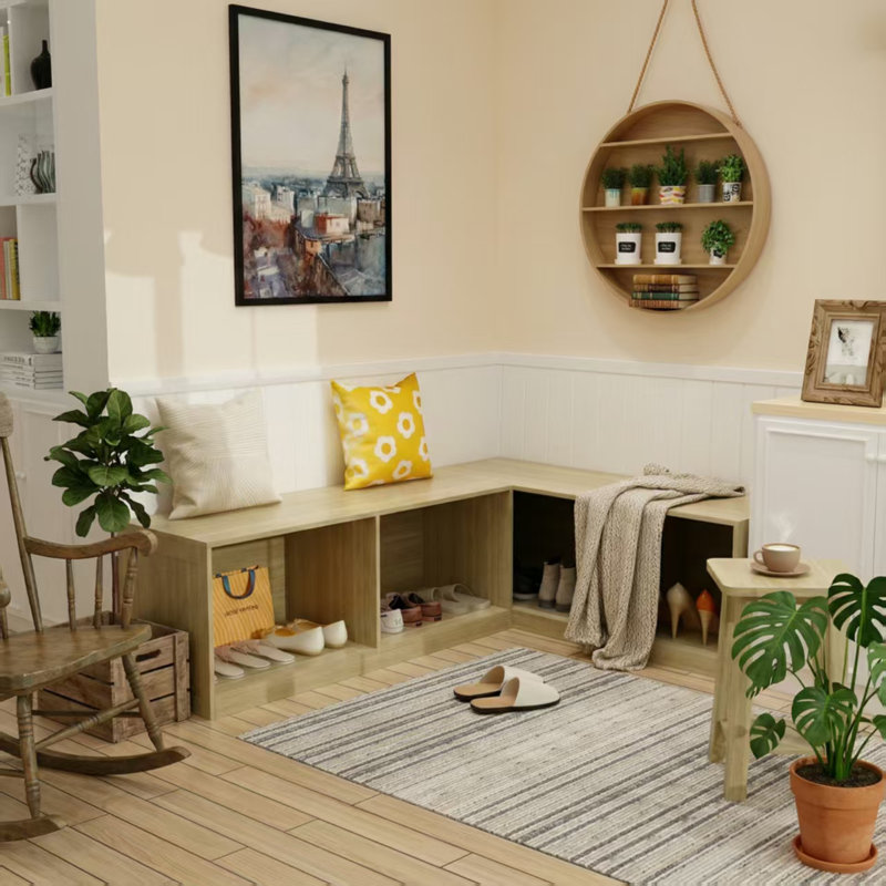 Banc de rangement en L Cecyle
