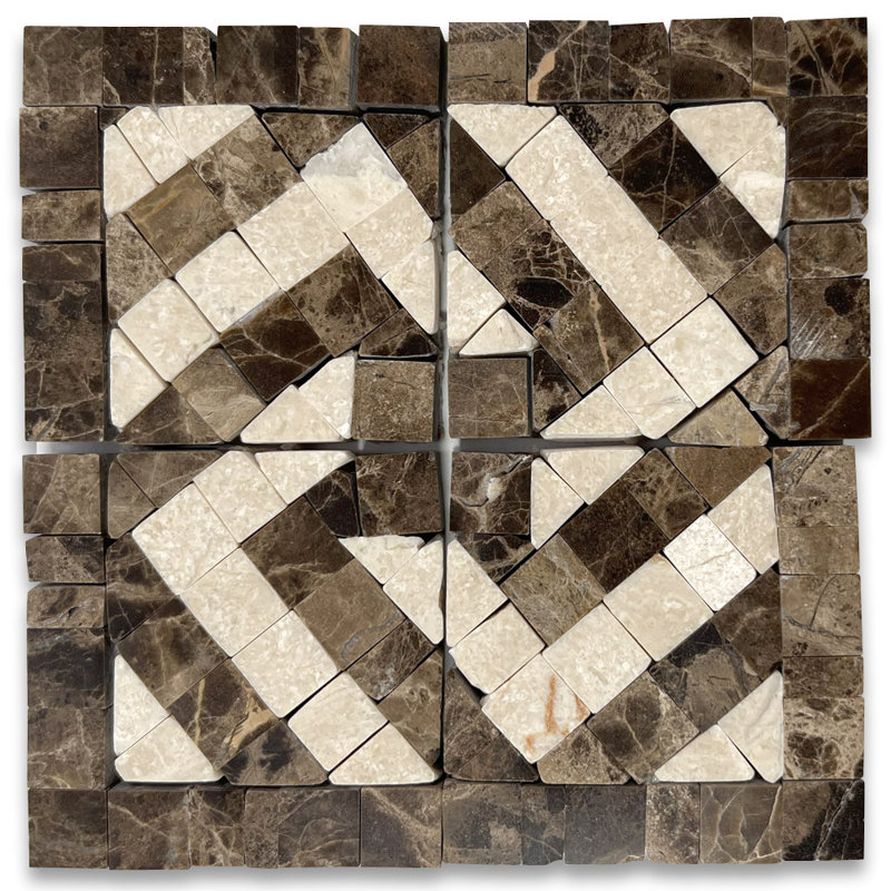 2'' x 2'' Matte Marble Decorative Accent Tile