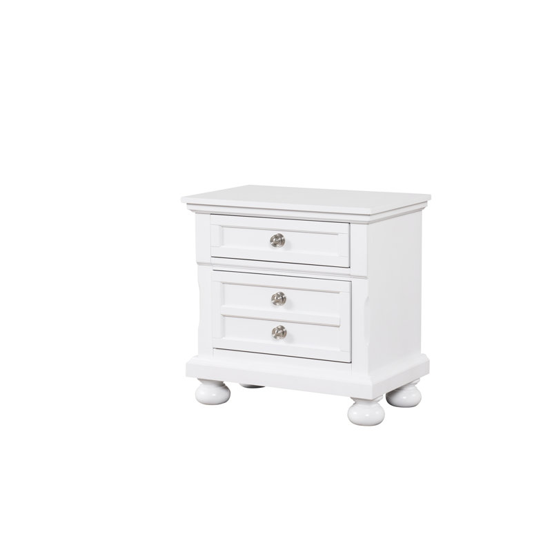 Table de chevet Meade, Blanc