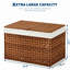 Panier de rangement en rotin tissé, bac de rangement décoratif pour comptoir de placard-263521391-263521398