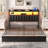 Upholstered Headboard with LED Lights and Charging Station-1280343498