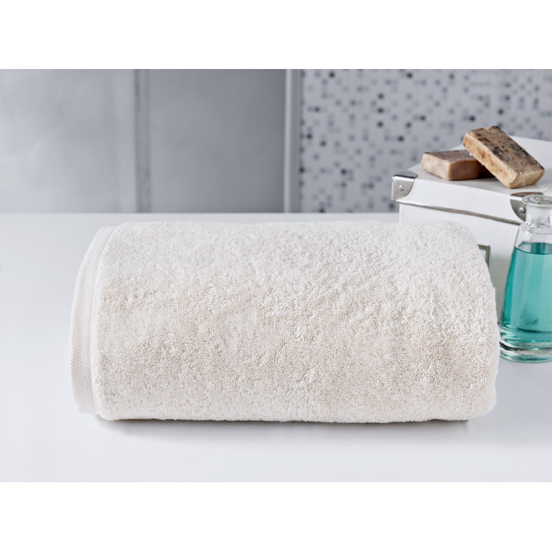Benslimane %100 Turkish Cotton Jumbo Bath Sheet, Quickdry, Ivory