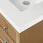 Meuble-lavabo Capri 28 po en bois massif avec un seul lavabo et un comptoir en quartz blanc Thassos de 2 po.-96881984-70715101