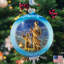 3.5'' Handmade Glass Ball Ornament