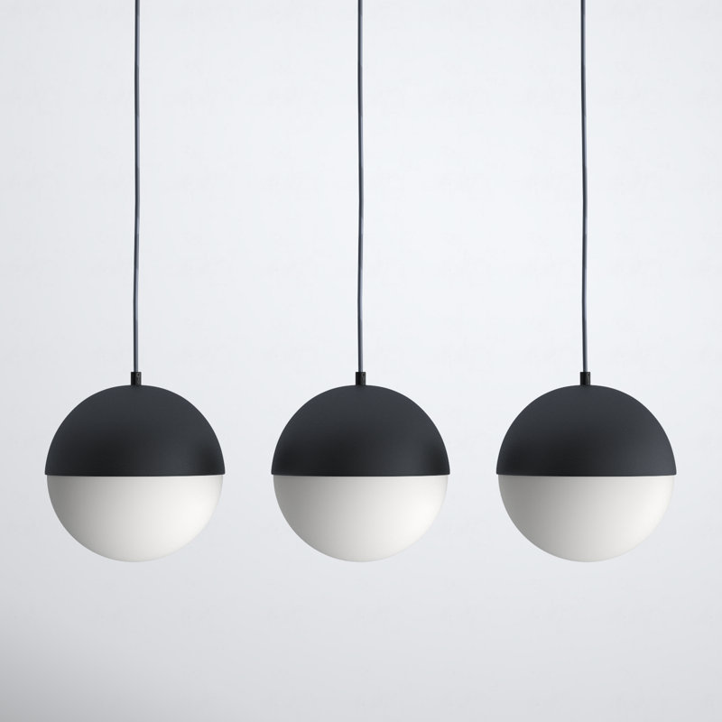 Hastings 3 - Light Kitchen Island Pendant, Black