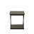 Modern Brown 18.5" Square Side Table with Compact Versatile Design-911607986