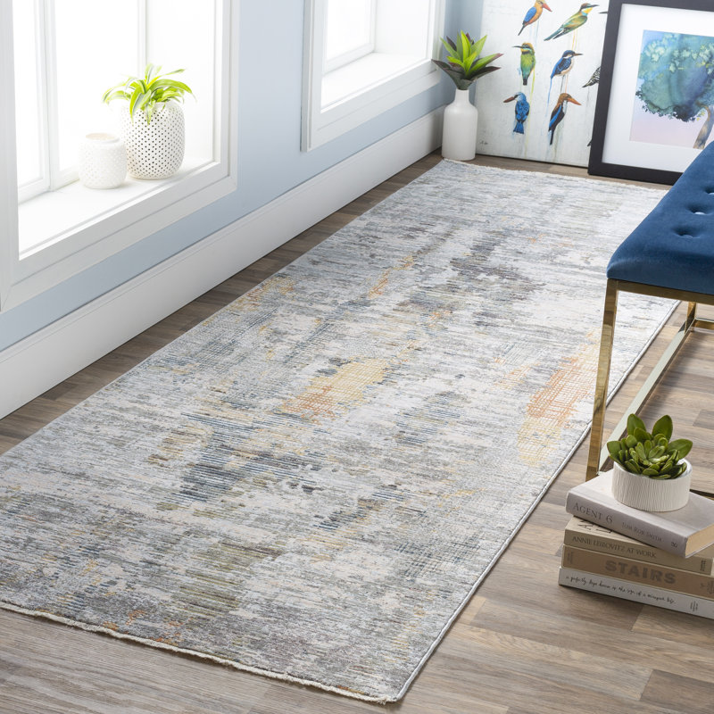 Mckeel Abstract Indoor Rug, Runner 3'3" x 8'