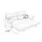 Loveseat Beige 100% Polyester Sleeper Sofaed
