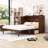 Queen Wood Murphy Bed with Power Station and Storage Drawer-309813100