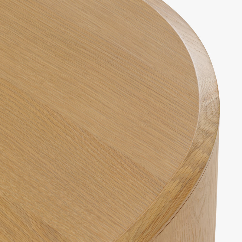 Table basse ovale en chêne naturel Kodie
