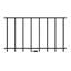 Nécessaire de piquet en aluminium noir 19,5 po x 35 po Catalyst
