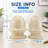 Set of 2 Natural Marble Dome-shaped bookends