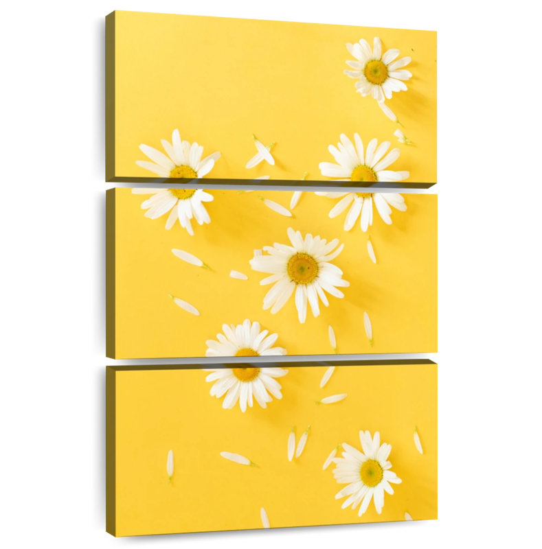 Harnek Chamomile On Yellow, 74'' H x 48'' W
