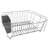 Chrome Plated Steel 2-Piece Compact Dish Drainer with Utensil Caddy-112383681