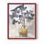 Oxalis dans un vase II, reproduction encadrée - bois massif-861587851-861587892