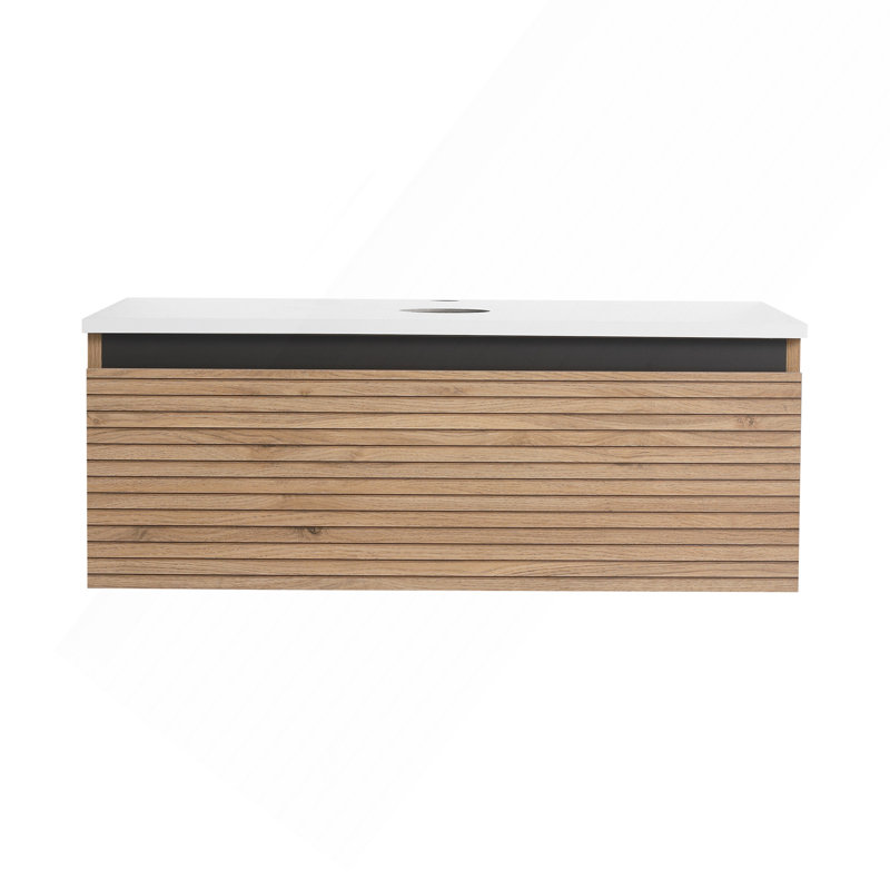 30'' Wall-Mounted Bathroom Vanity & 1-Soft-Close Drawer (Excluding Sink)