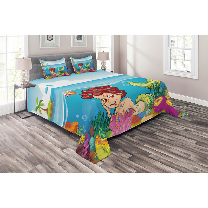Coverlet, King Bedspread + 2 Shams
