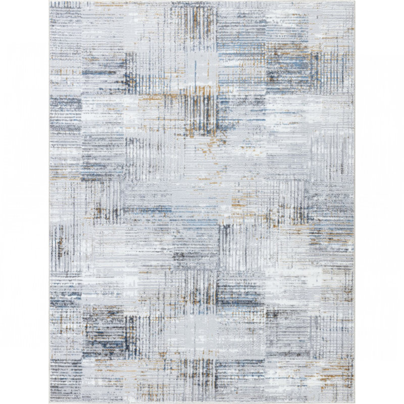 Tapis multicolore, Rectangle 7 pi 10 po x 9 pi 10 po