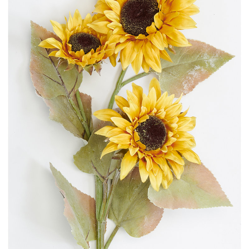 33 po tournesol artificiel 33 po x3, Jaune