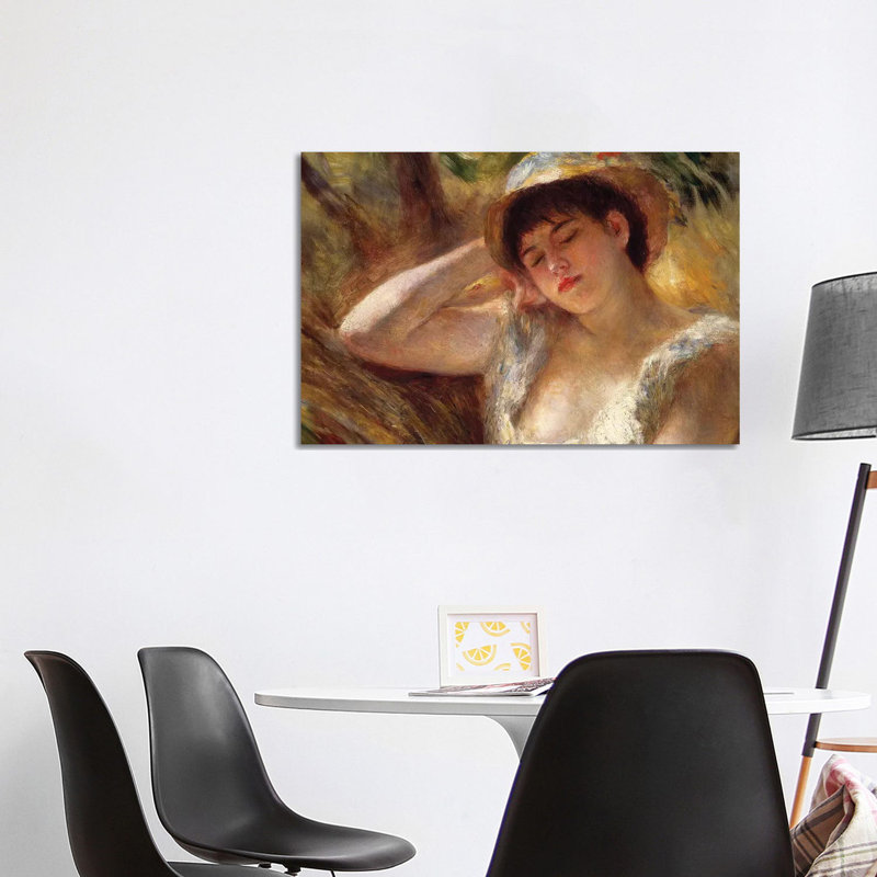 The Sleeper, 1880 by Pierre-Auguste Renoir - 1 Piece Wrapped Canvas Wall Art, 101.6 cm H x 66.04 cm W x 1.91 cm D