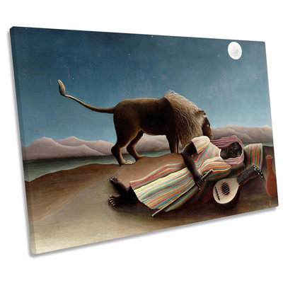 Henri Rousseau Sleeping Gypsy - Wrapped Canvas Print